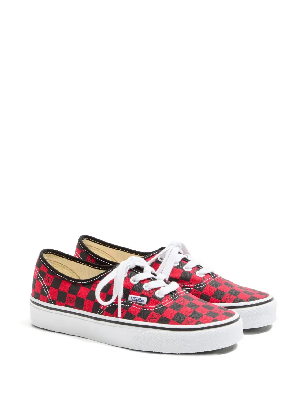 Valentino Garavani x Vans V-logo checkerboard sneakers - Rood