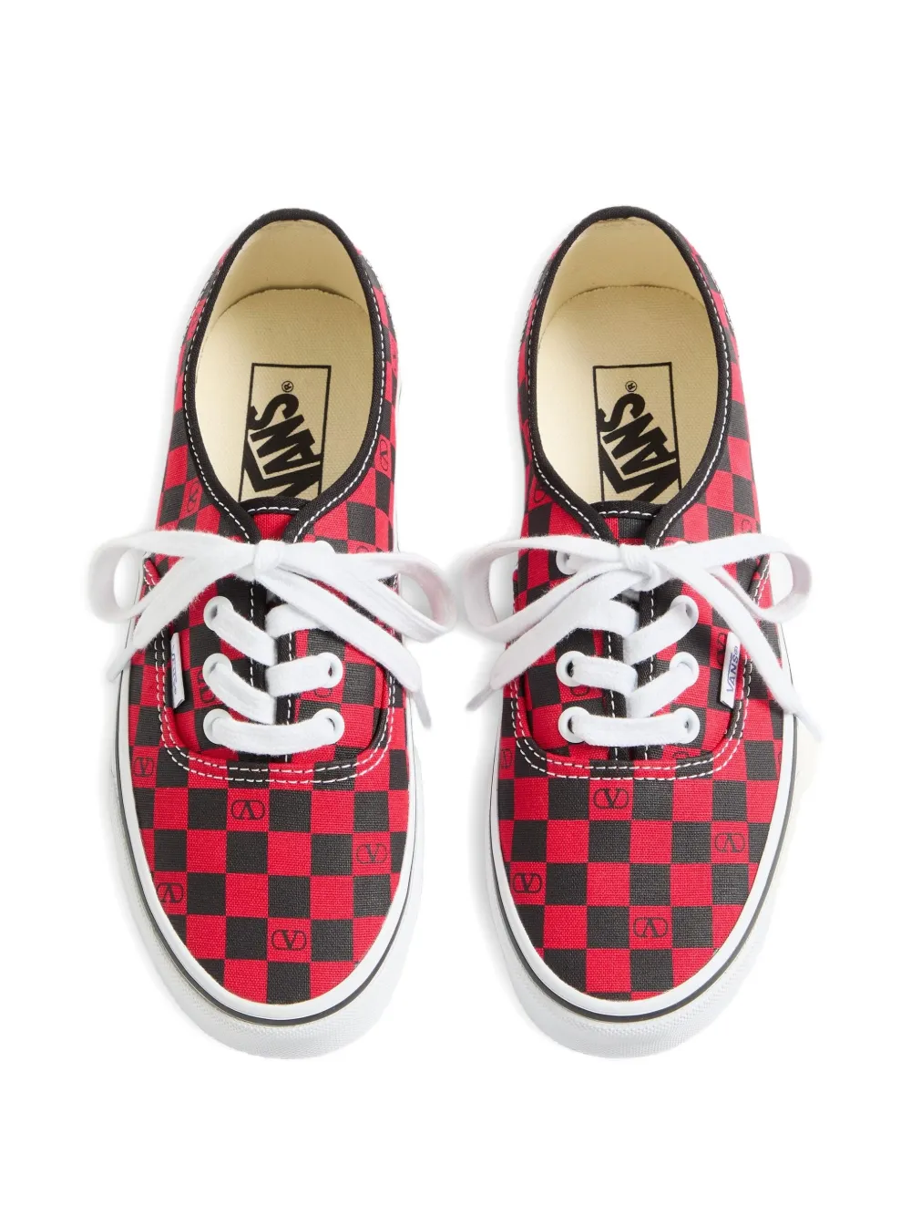 Valentino Garavani x Vans V-logo checkerboard sneakers Red