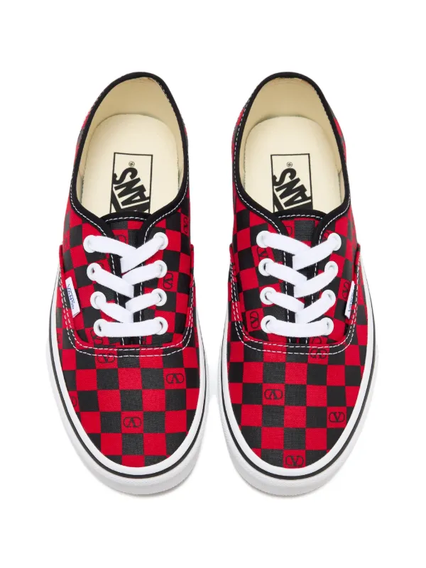 Valentino Garavani x Vans Vロゴ チェッカースニーカー | レッド