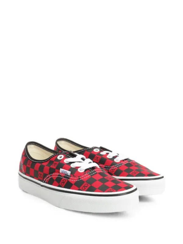 Vans Style 36 チェッカーボード レッド スニーカー Valentino Garavani x Vans チェッカーボード スニーカー | レッド