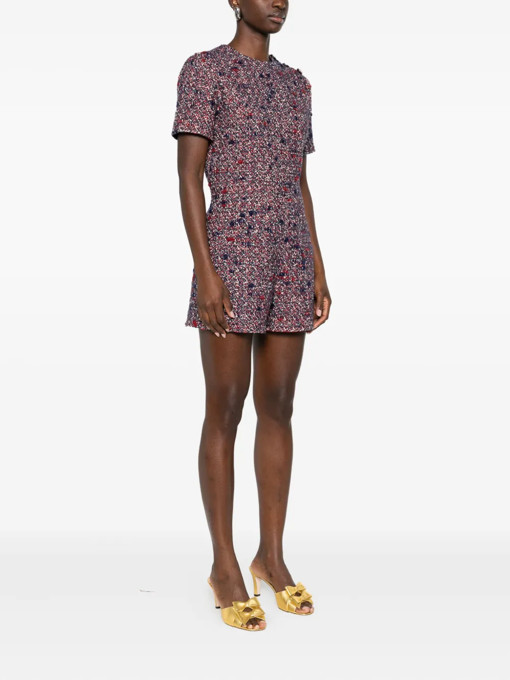 Gucci Playsuit met korte mouwen en knopen 4956