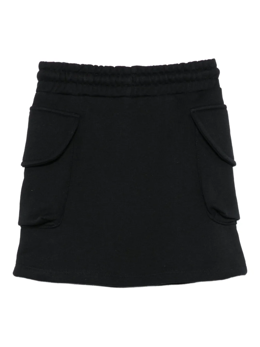 MSGM Kids drawstring flap-pocket skirt Zwart