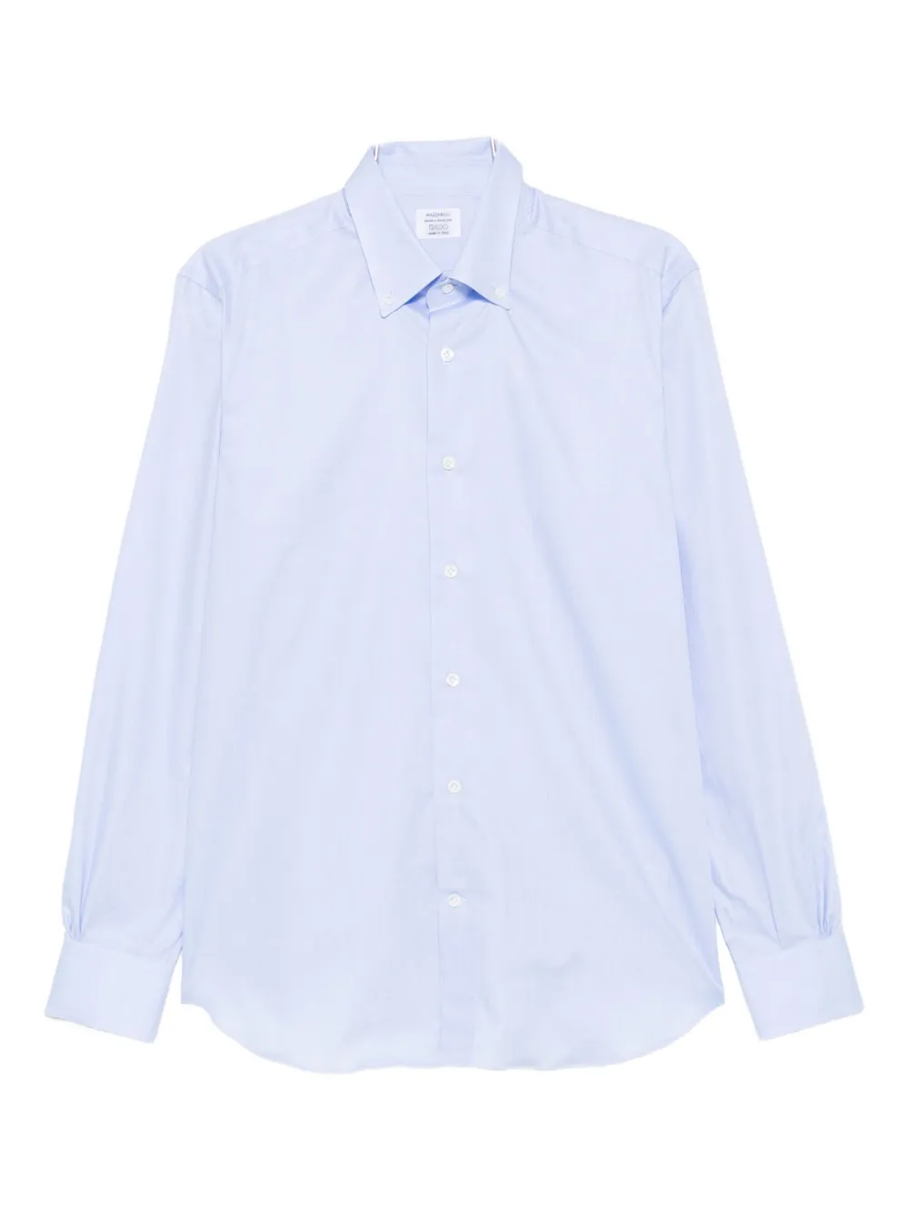 Mazzarelli Button-down Long-sleeved Shirt In Blue