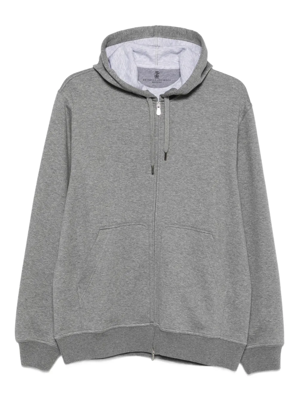 Brunello Cucinelli ジップアップ パーカー - グレー Brunello Cucinelli ジップアップ パーカー - グレー