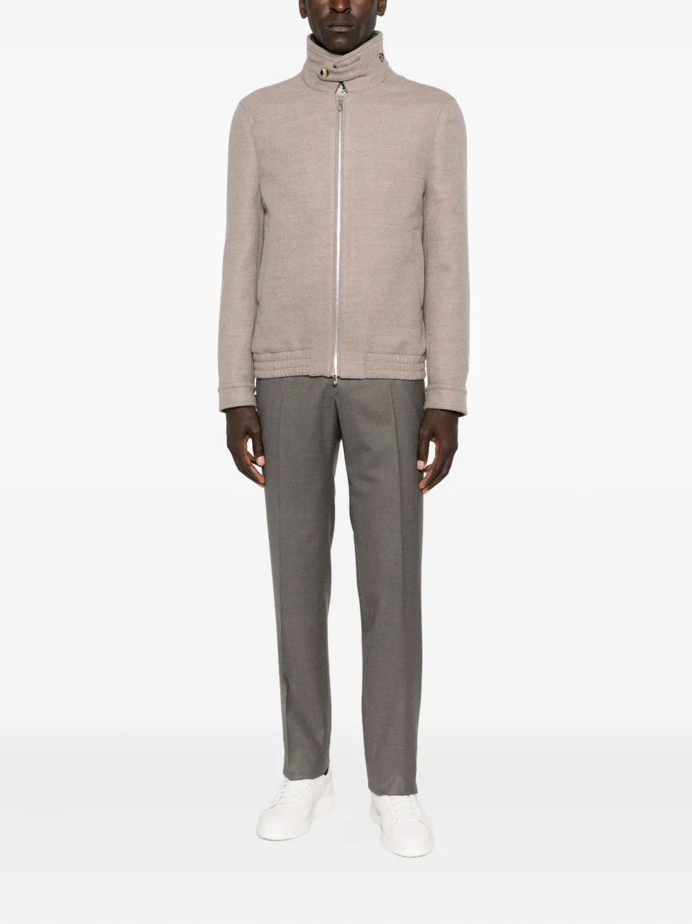 Brunello Cucinelli zip-fastening high-neck jacket | Lightweight Jackets | Image 2