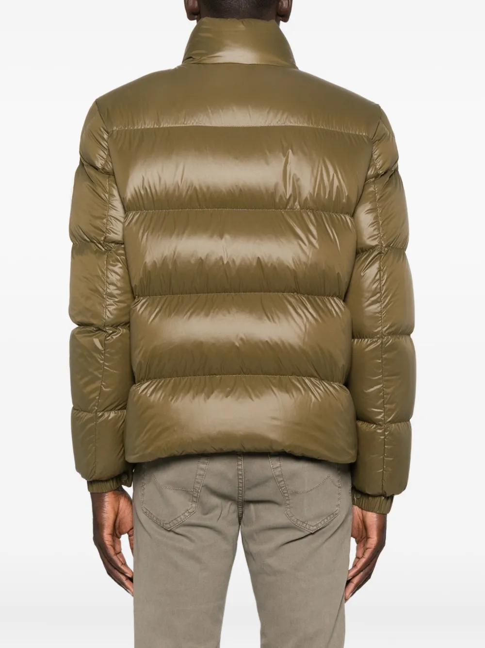 Moncler Tripiti gewatteerd jack met hoge hals Groen
