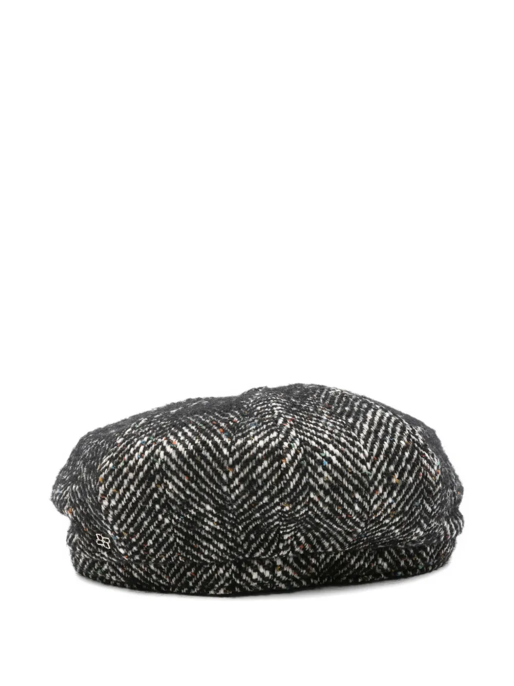 Tagliatore Herringbone Hat In Black
