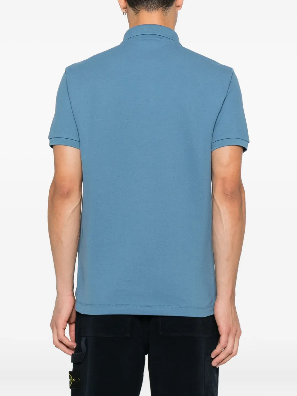 Stone Island Poloshirt met Compass-patroon Blauw