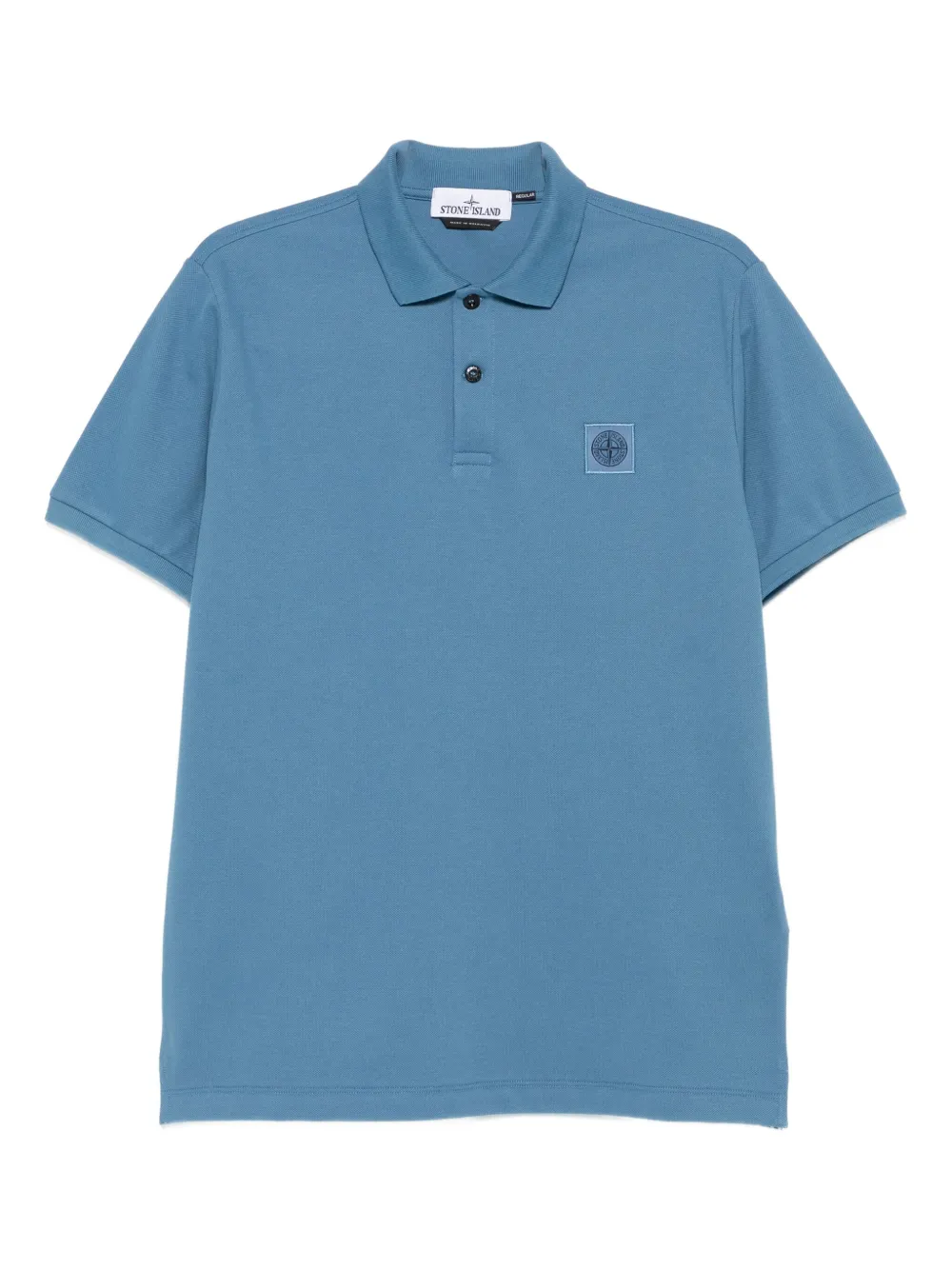 Stone Island Polo con motivo Compass - Blu