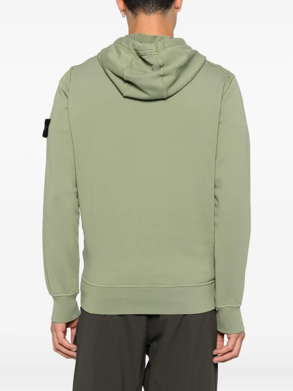 Stone Island Hoodie met Compass-logopatroon Groen