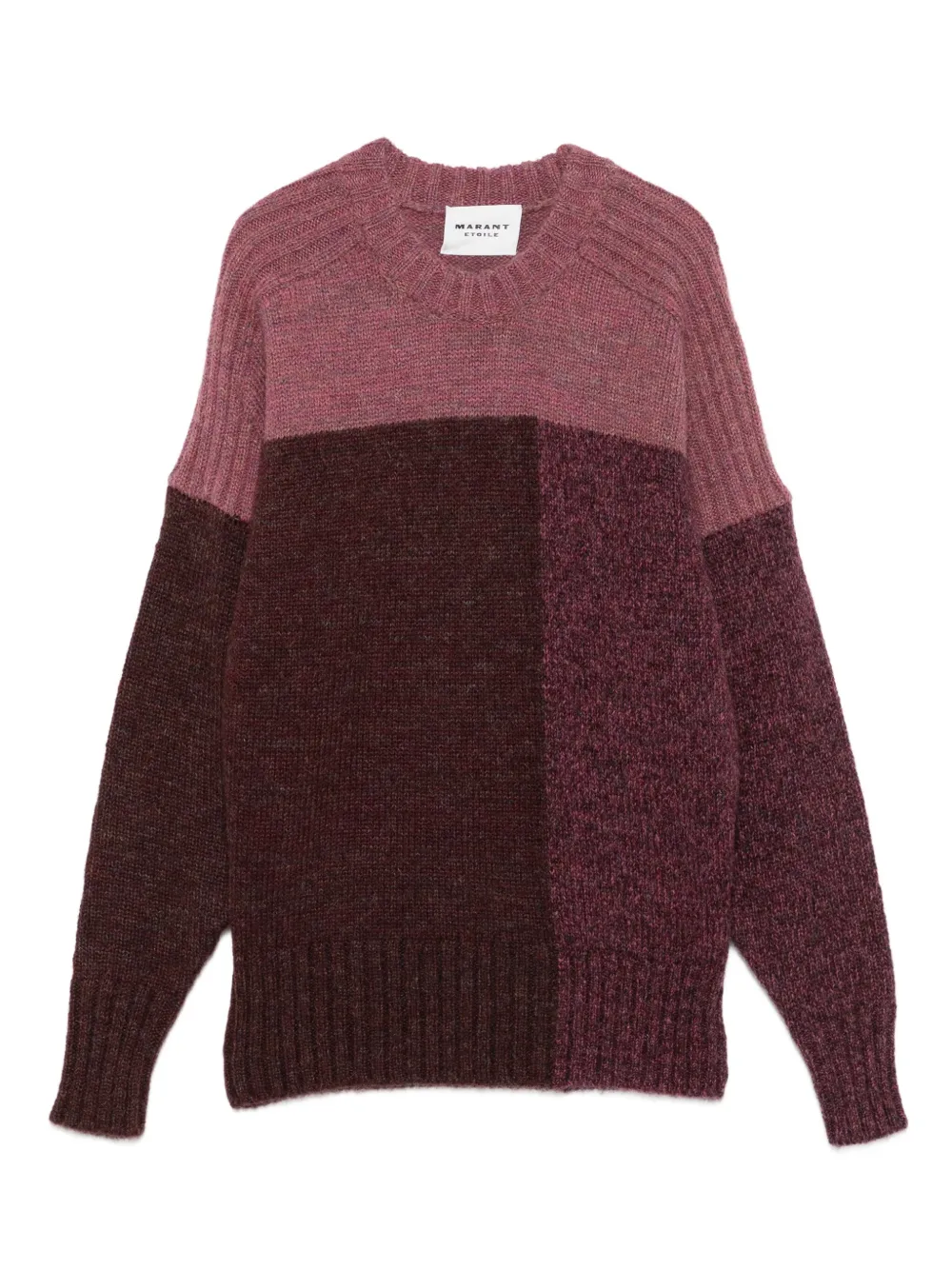 MARANT ÉTOILE colour-block ribbed sweater | Pink | Image 1