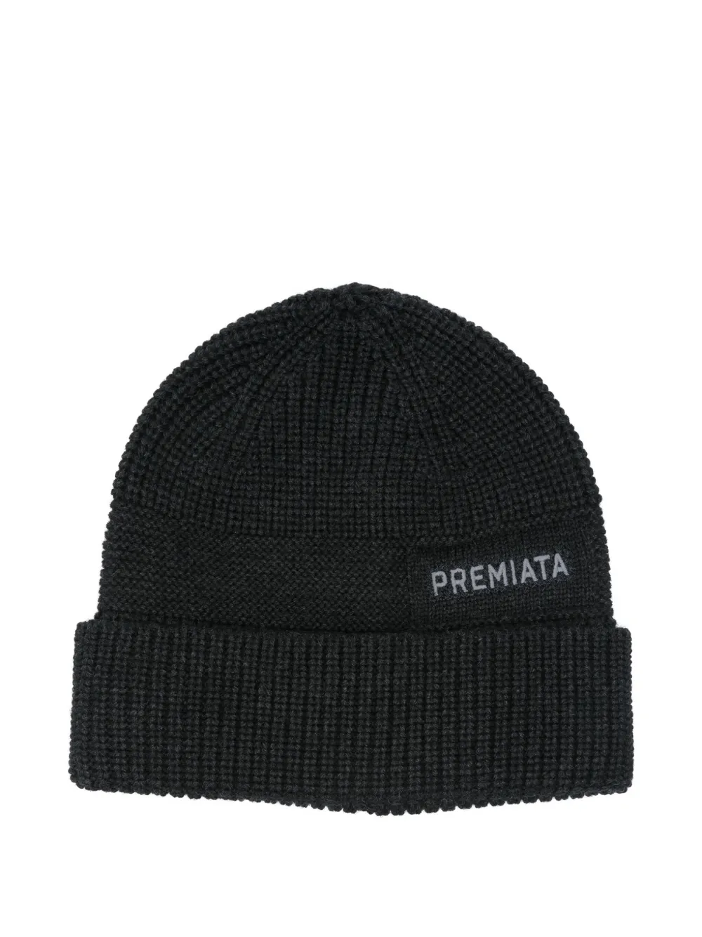 Premiata Ribbed-knit Beanie In Black