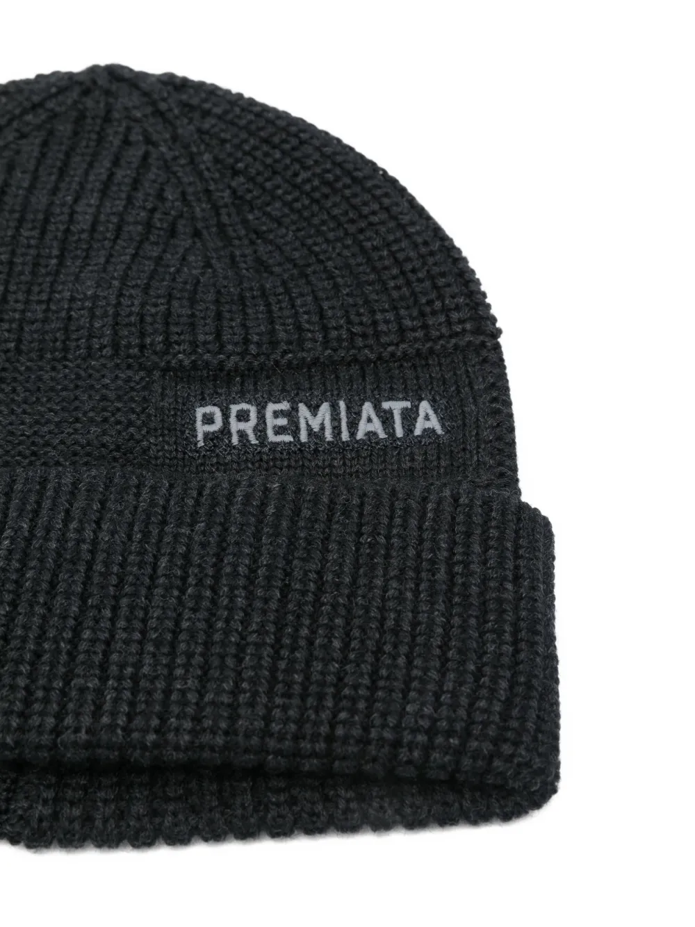 Premiata Ribbed-knit Beanie In Black