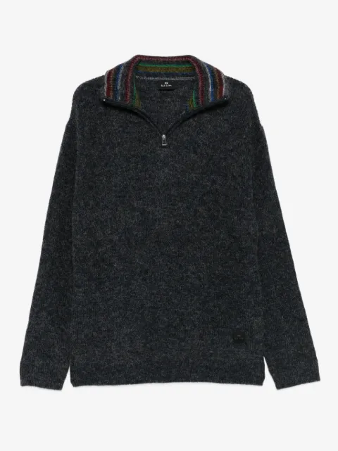 PS Paul Smith half-zip striped-collar sweater