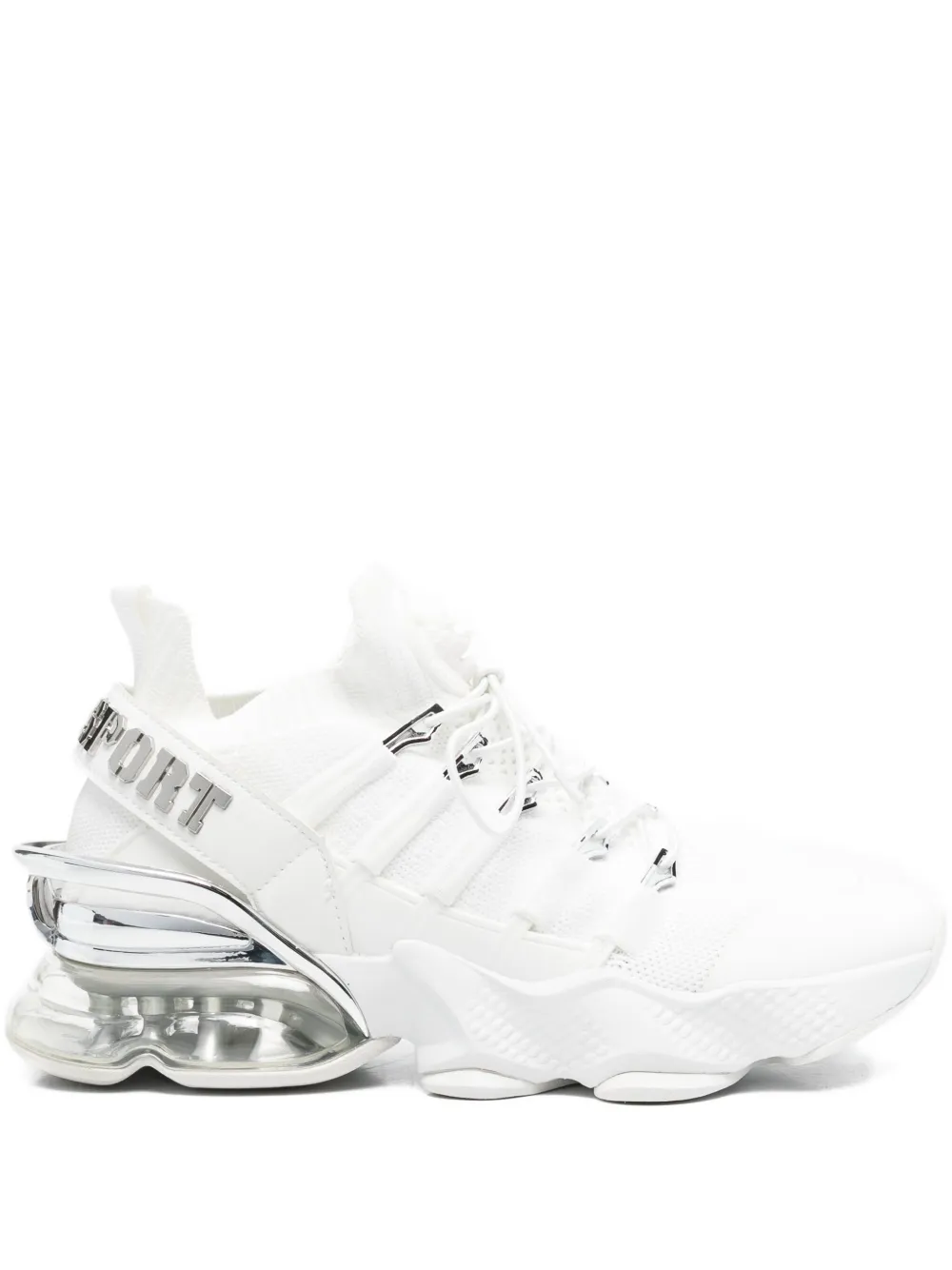 Plein Sport logo-detail platform low-top sneakers White