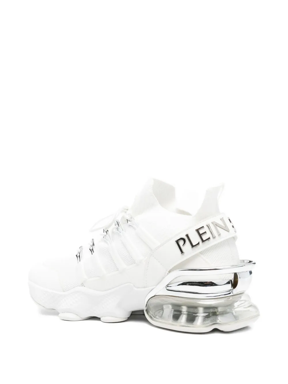 Plein Sport logo-detail platform low-top sneakers White
