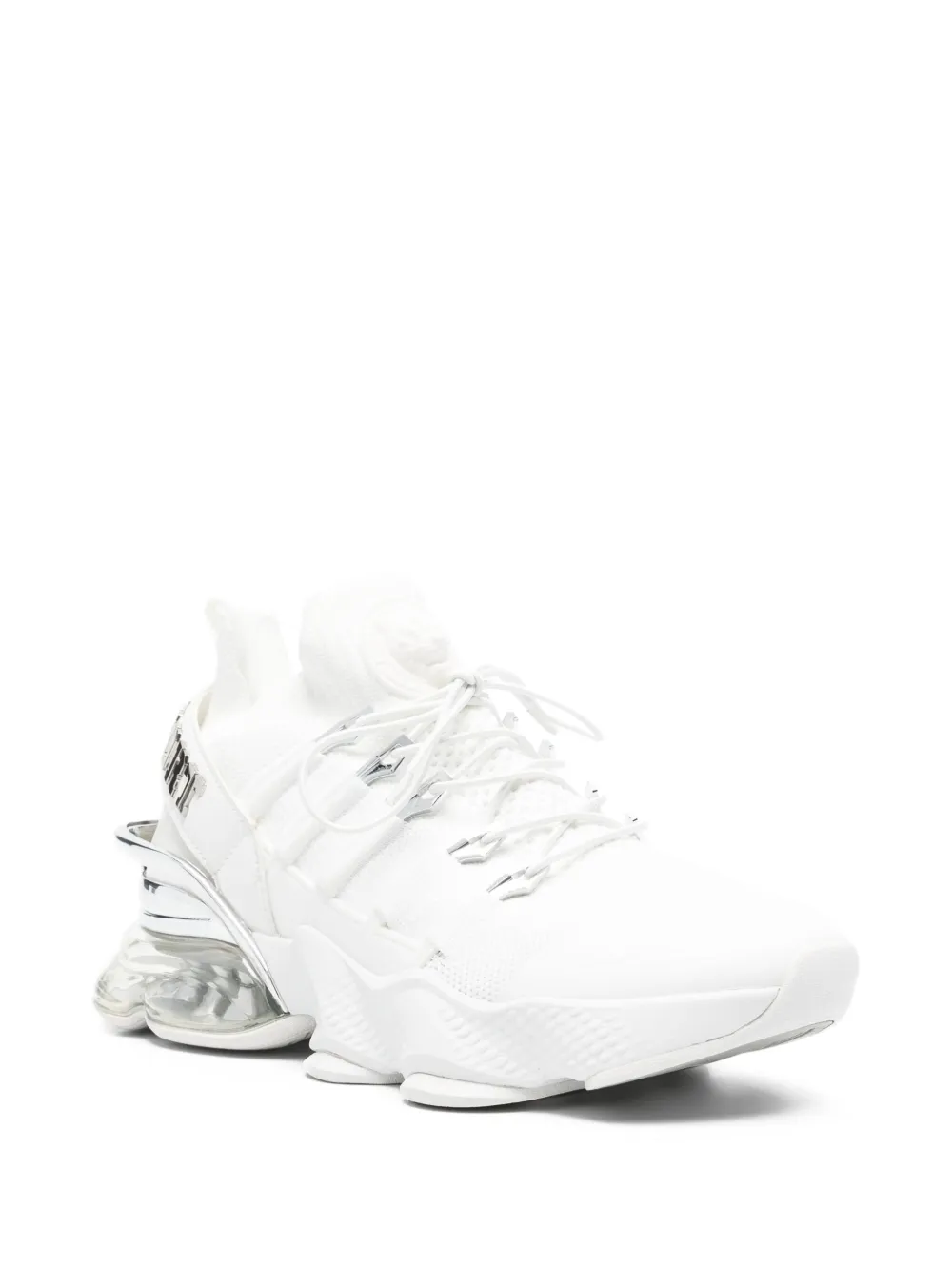 Plein Sport logo-detail platform low-top sneakers White