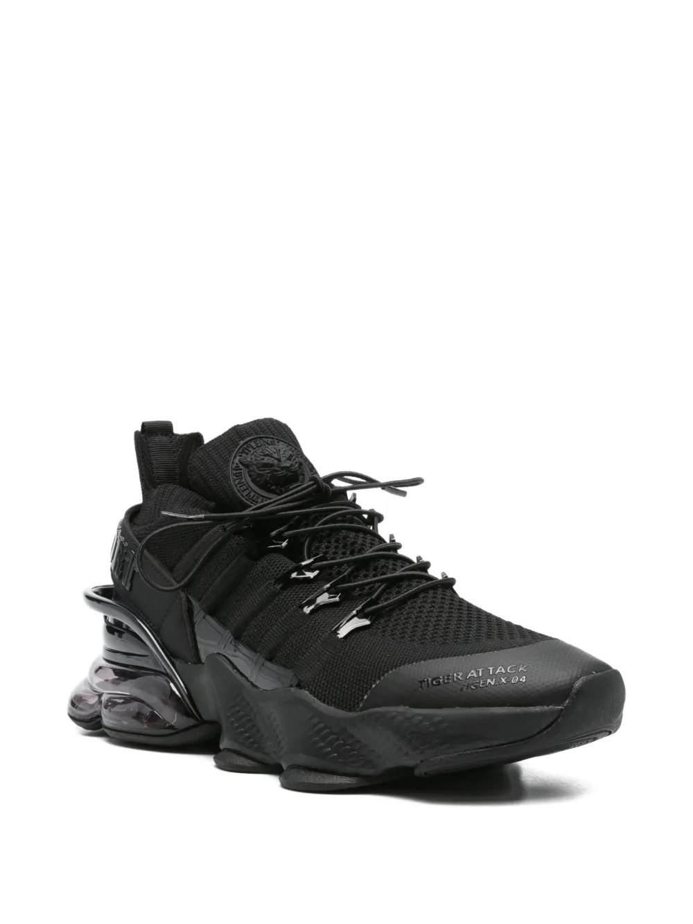 Plein Sport knitted-upper chunky sneakers Black