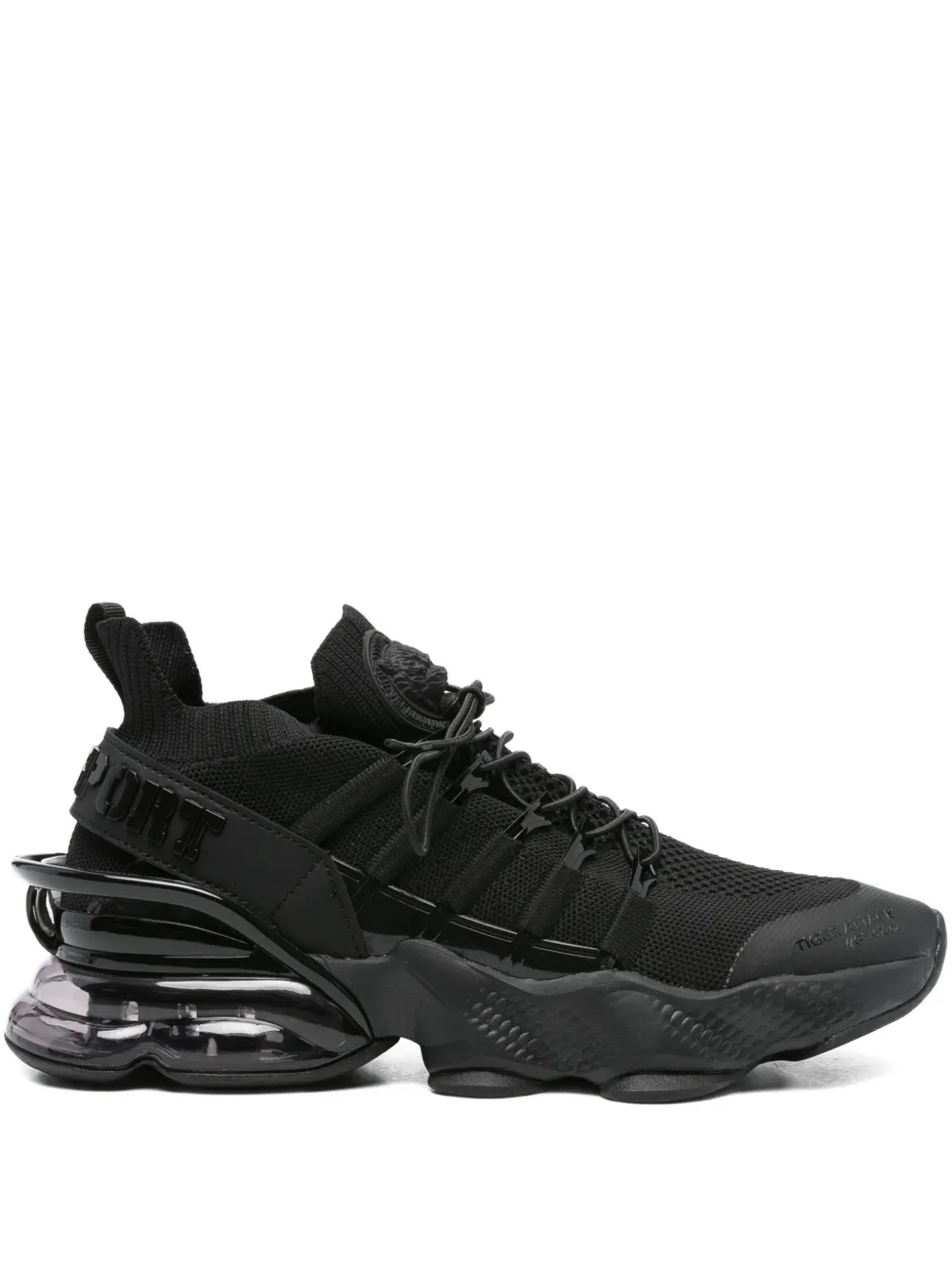 Plein Sport knitted-upper chunky sneakers Black