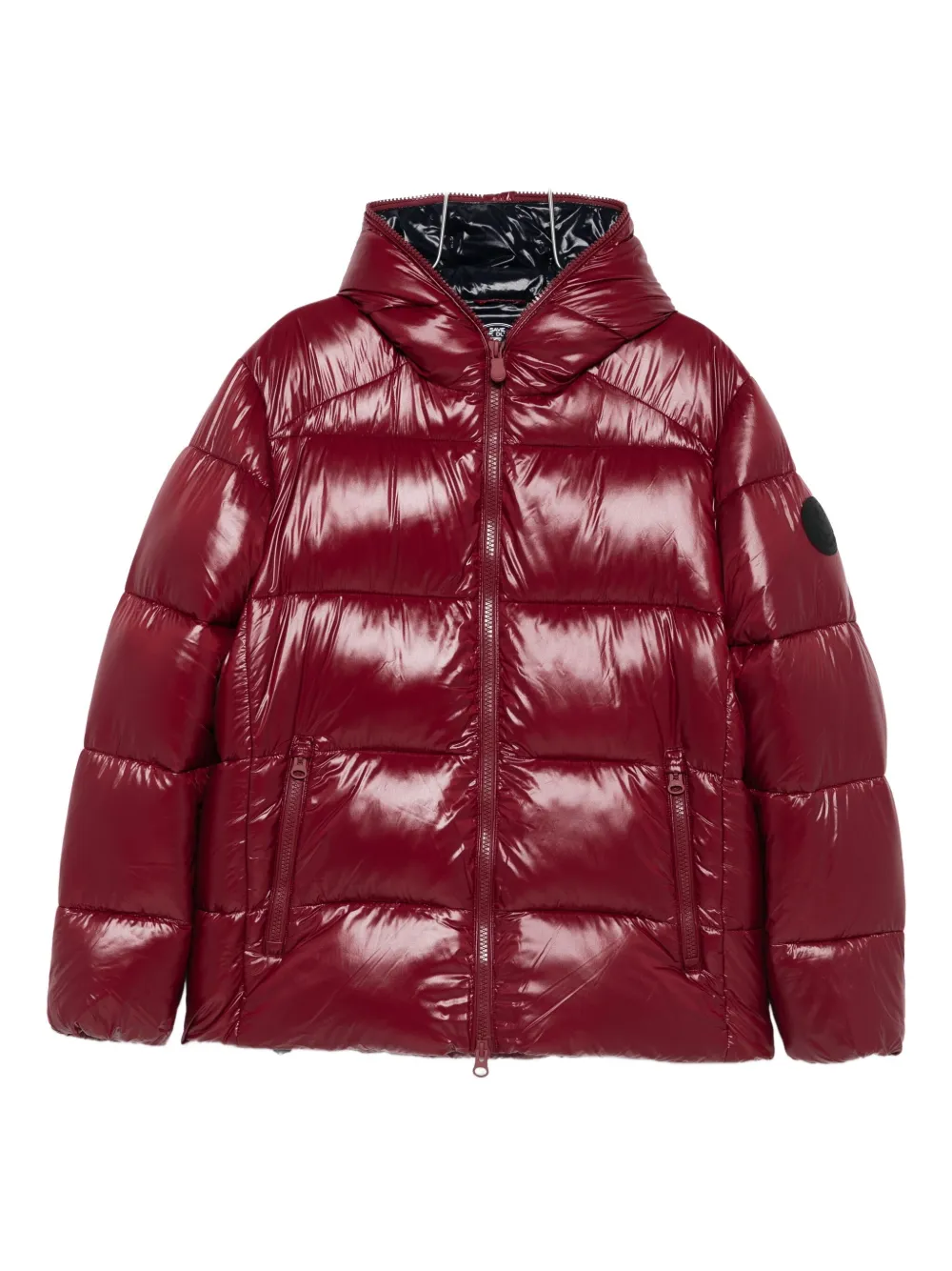 Save The Duck Edgard Hooded Puffer Jacket In Red