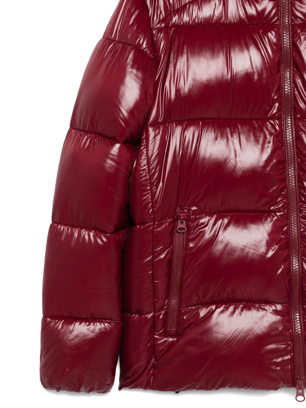 Save The Duck Edgard Hooded Puffer Jacket In Red