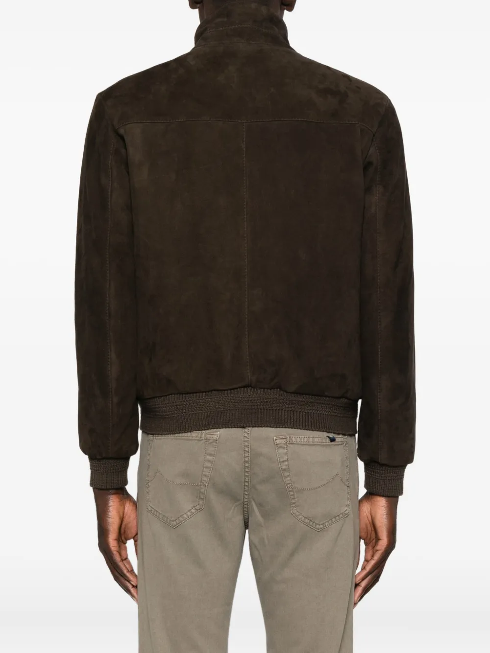 The Jackie Leathers Zip-front Jacket In Black