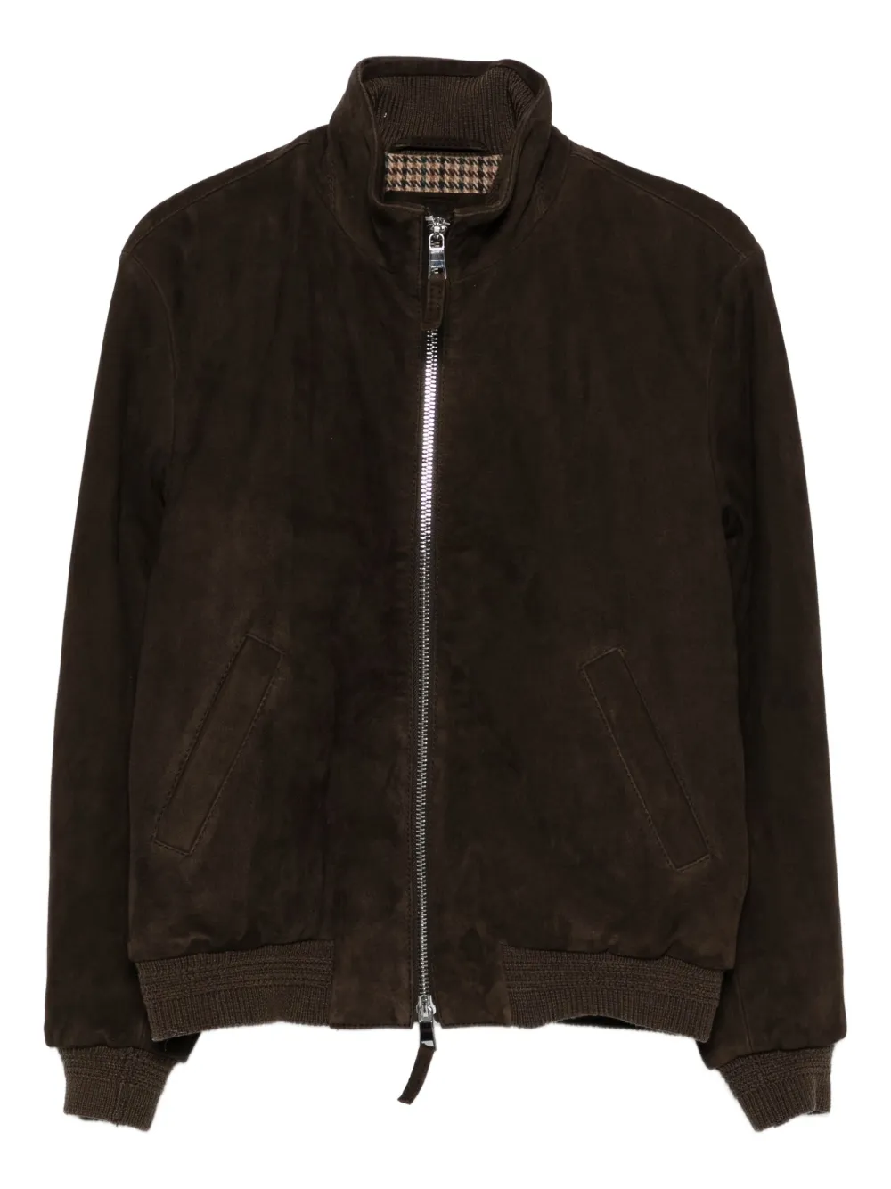 The Jackie Leathers zip-front jacket | Brown | Image 1