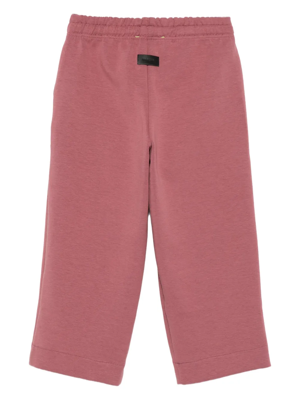 MSGM Kids logo-print drawstring trousers Paars