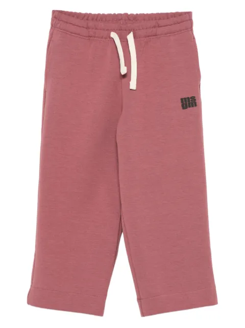 MSGM Kids logo-print drawstring trousers