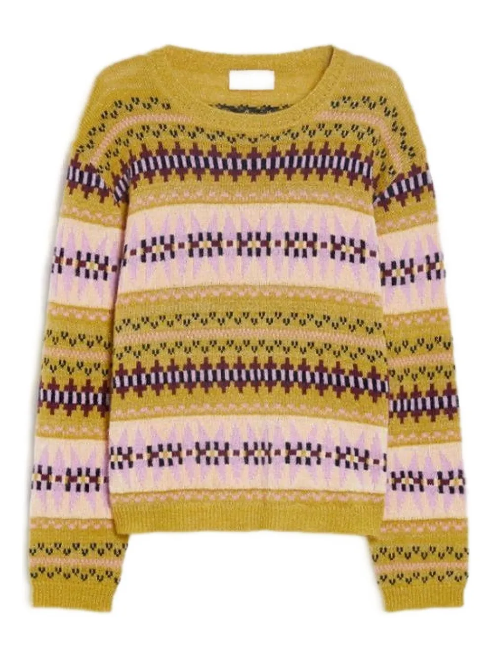 Iblues Fair Isle-pattern Crew-neck Sweater In Multi