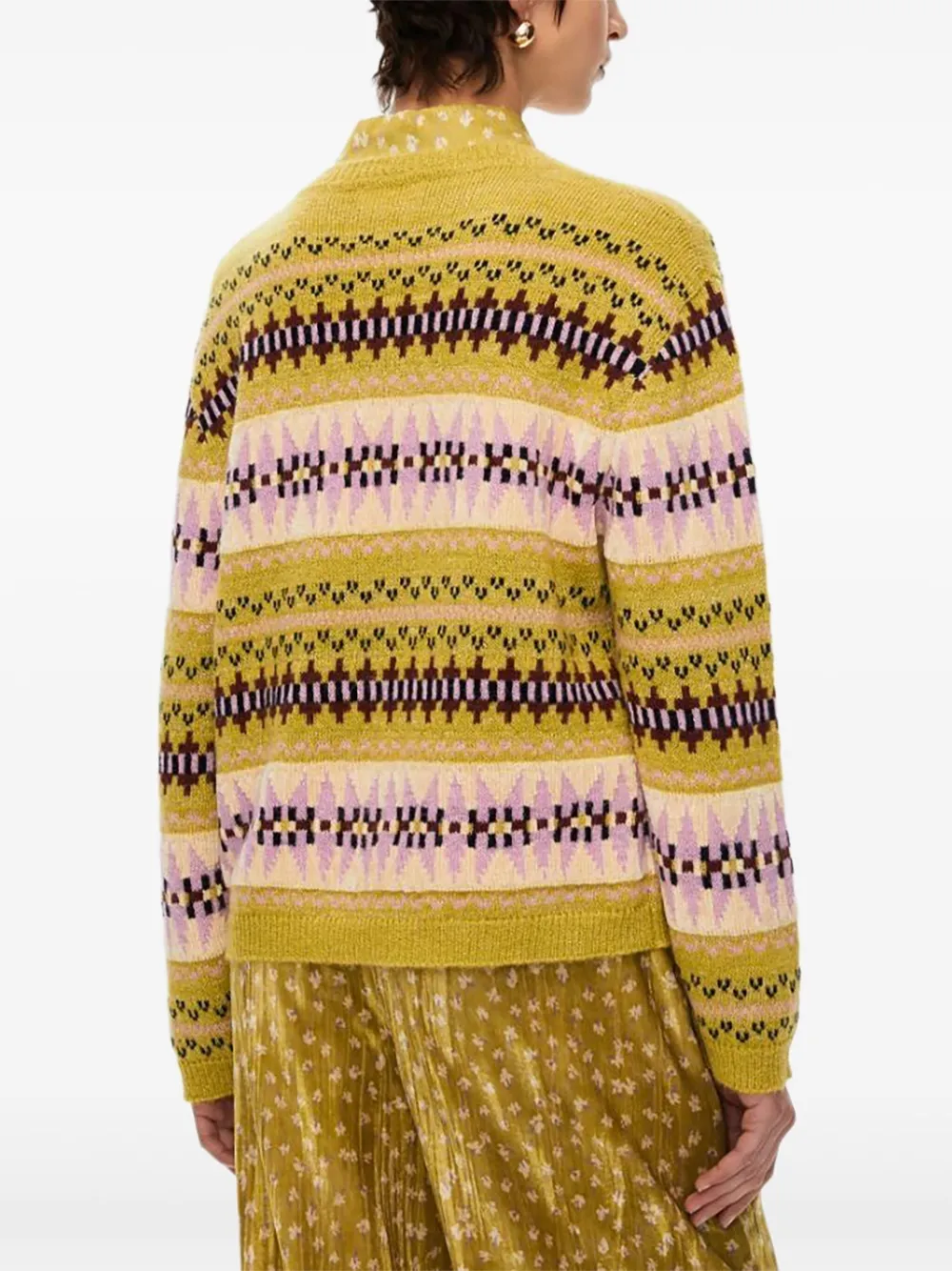 Iblues Fair Isle-pattern Crew-neck Sweater In Multi