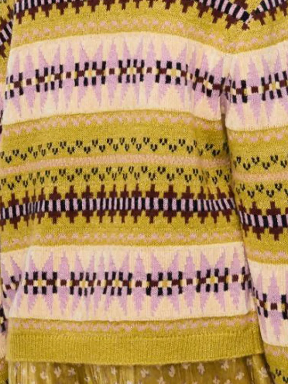 Iblues Fair Isle-pattern Crew-neck Sweater In Multi