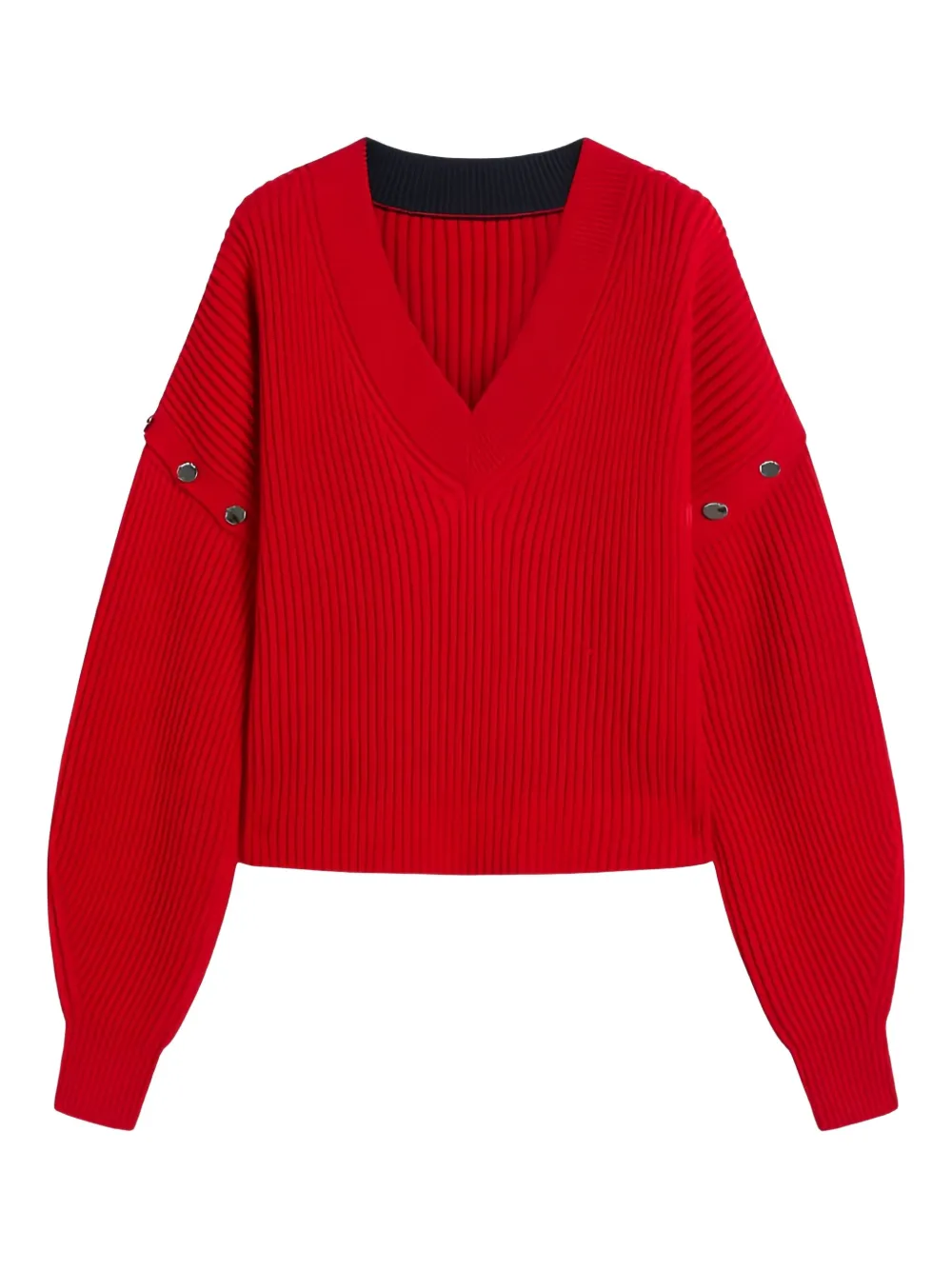 Sportmax V-neck button-detail sweater | Red | Image 1
