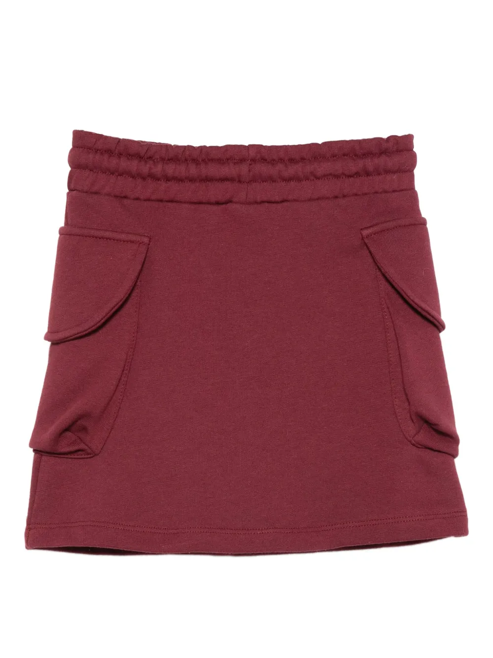 MSGM Kids drawstring flap-pocket skirt Rood