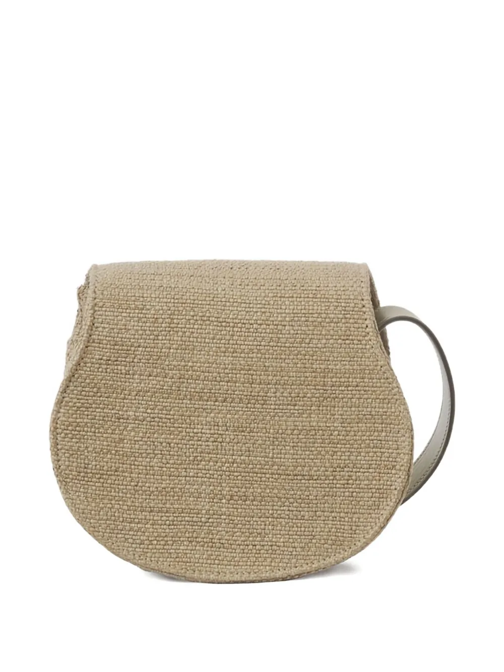 Chloé Small Marcie Saddle Cross Body Bag In Neutral