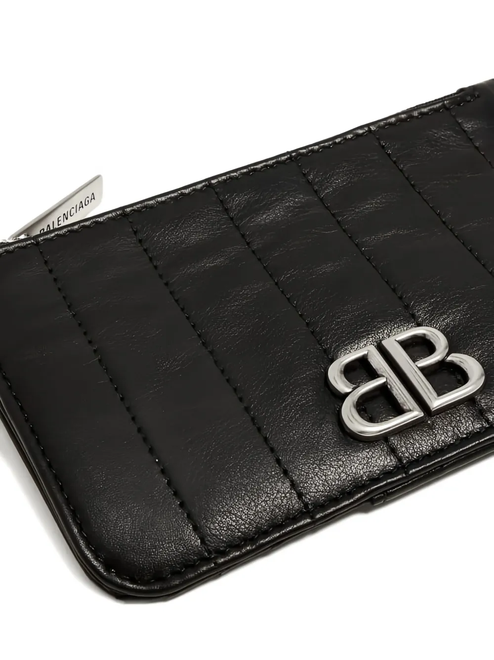 Balenciaga Pasjeshouder met logoplakkaat Zwart
