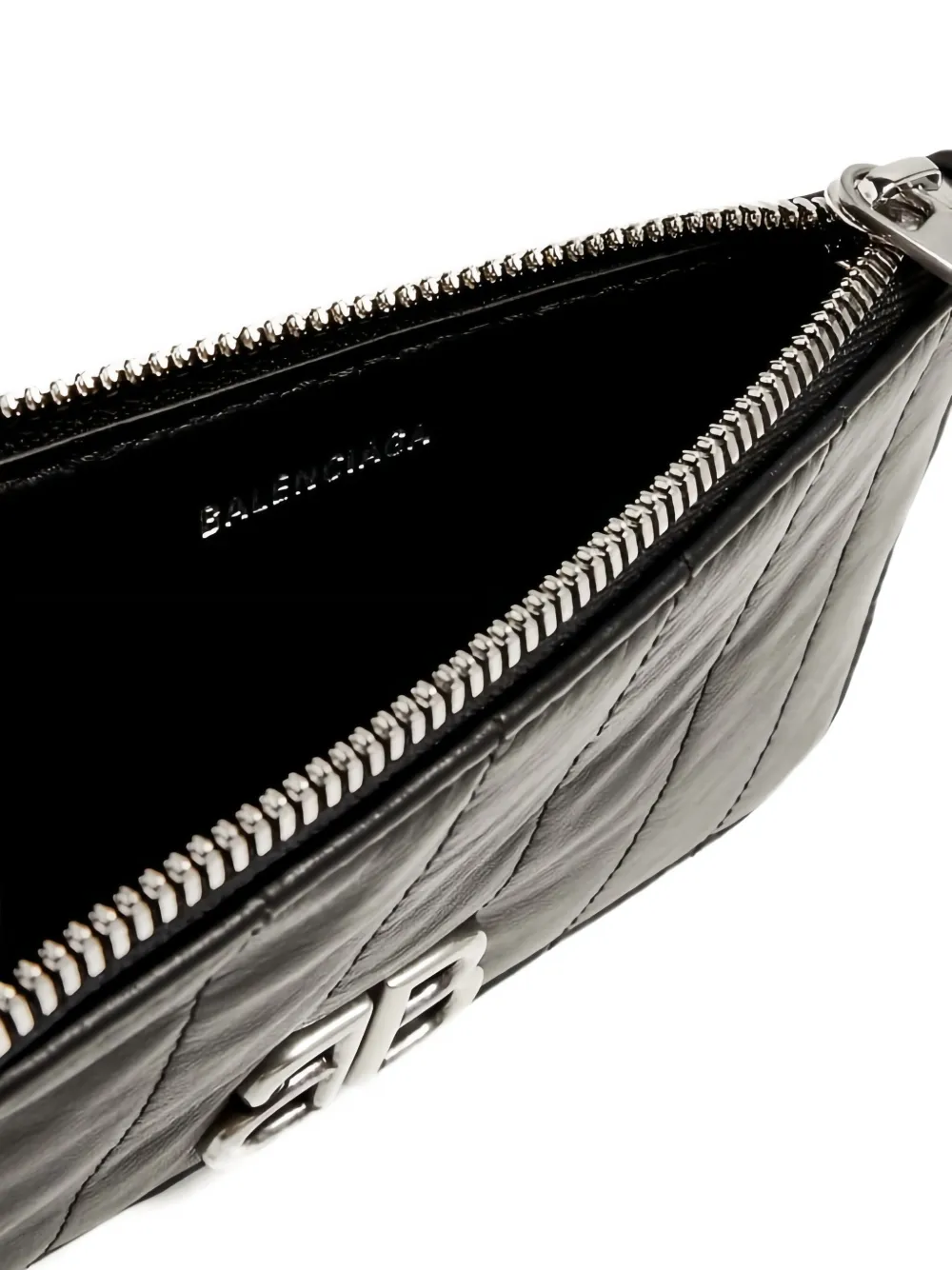 Balenciaga Pasjeshouder met logoplakkaat Zwart