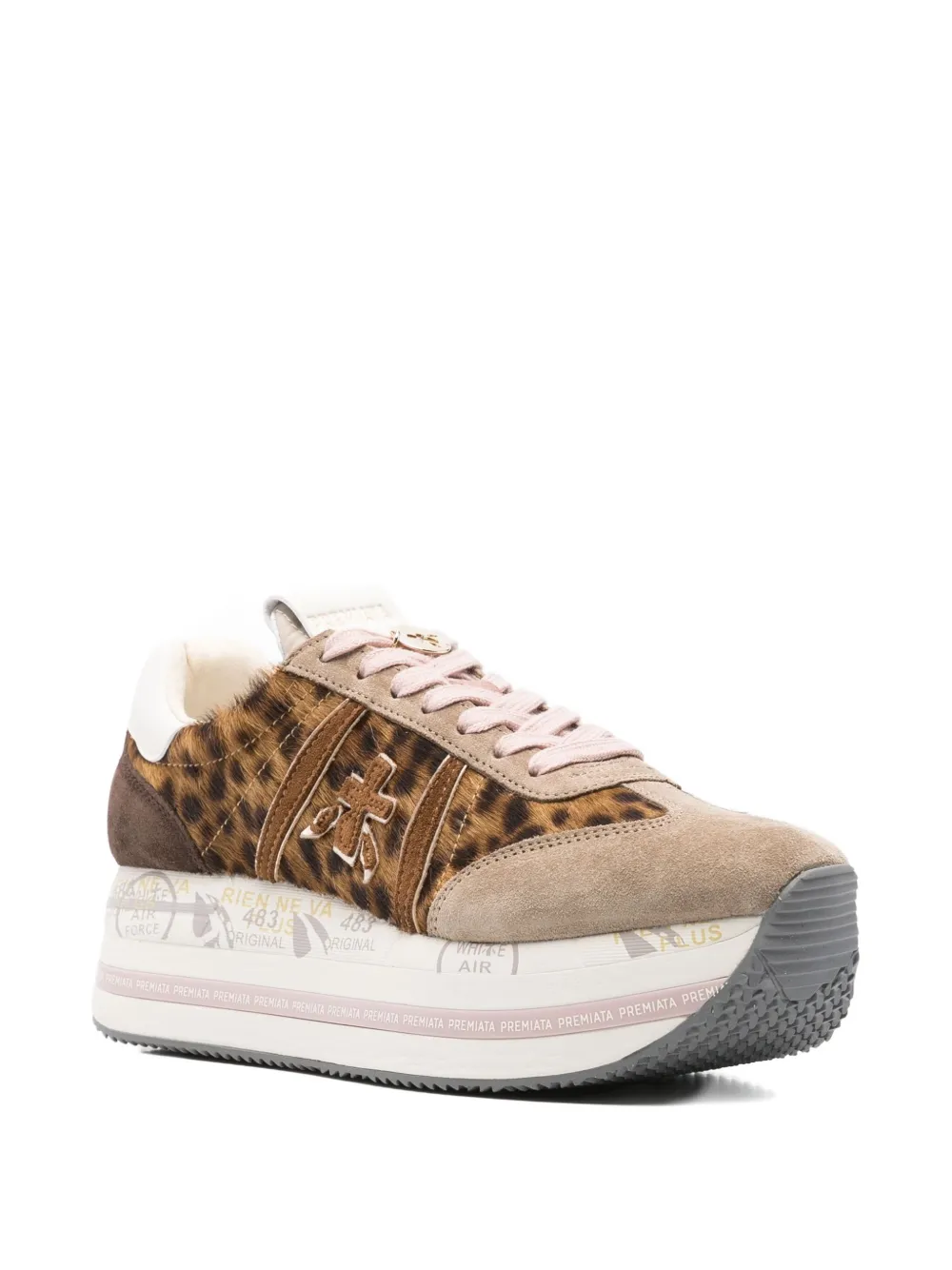 Premiata Beth 7741 platform sneakers Neutrals
