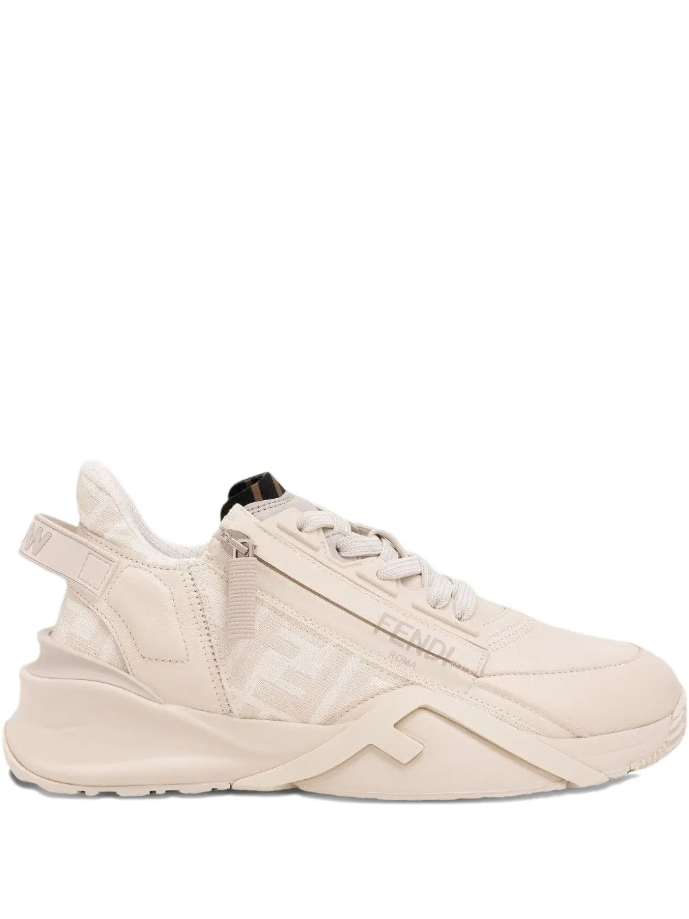 FENDI leather sneakers Neutrals