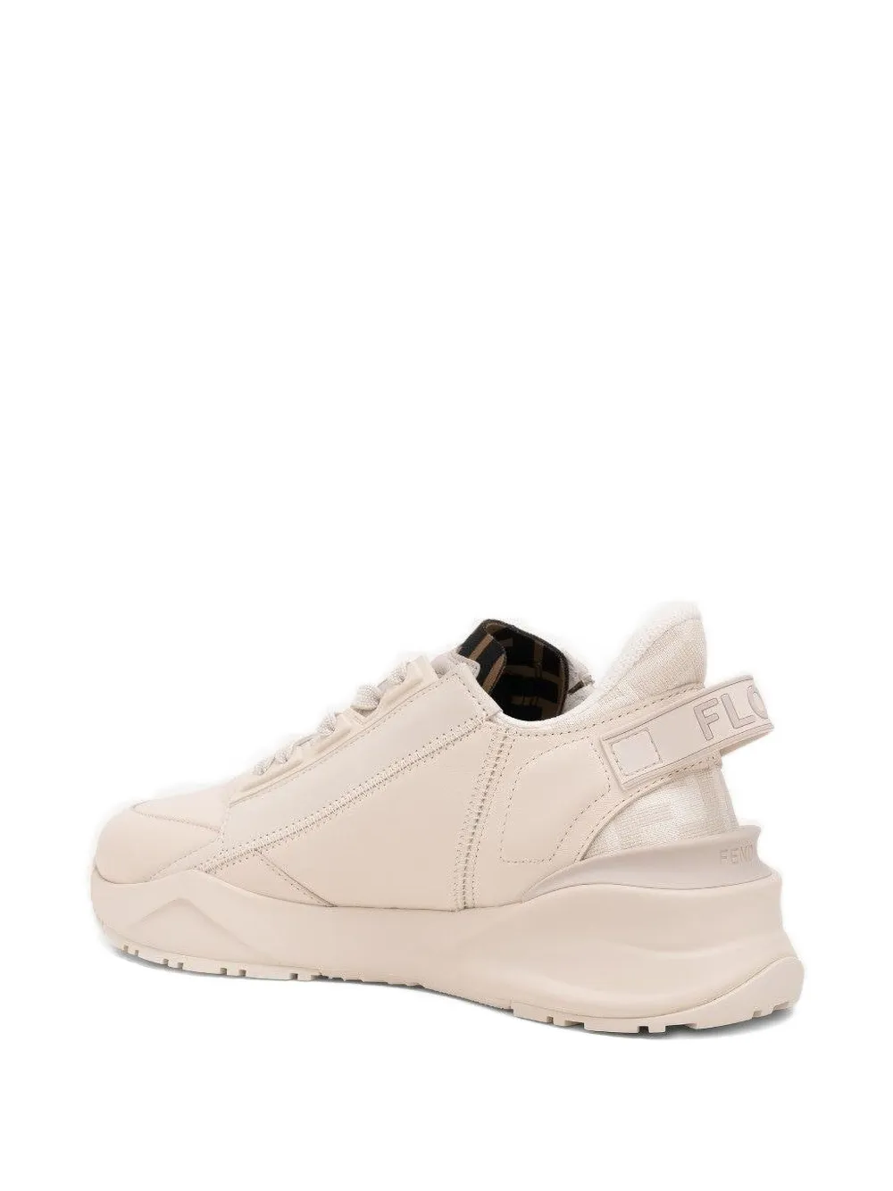 FENDI leather sneakers Neutrals
