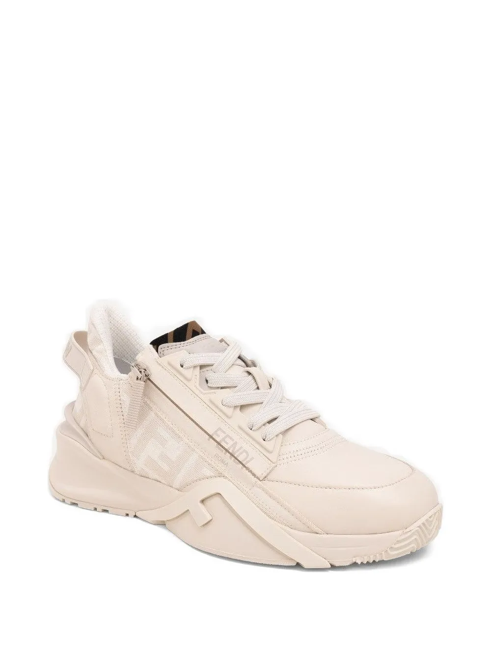 FENDI Leren sneakers - Beige