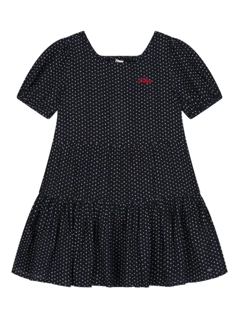 Tommy Hilfiger Junior vestido con logo bordado