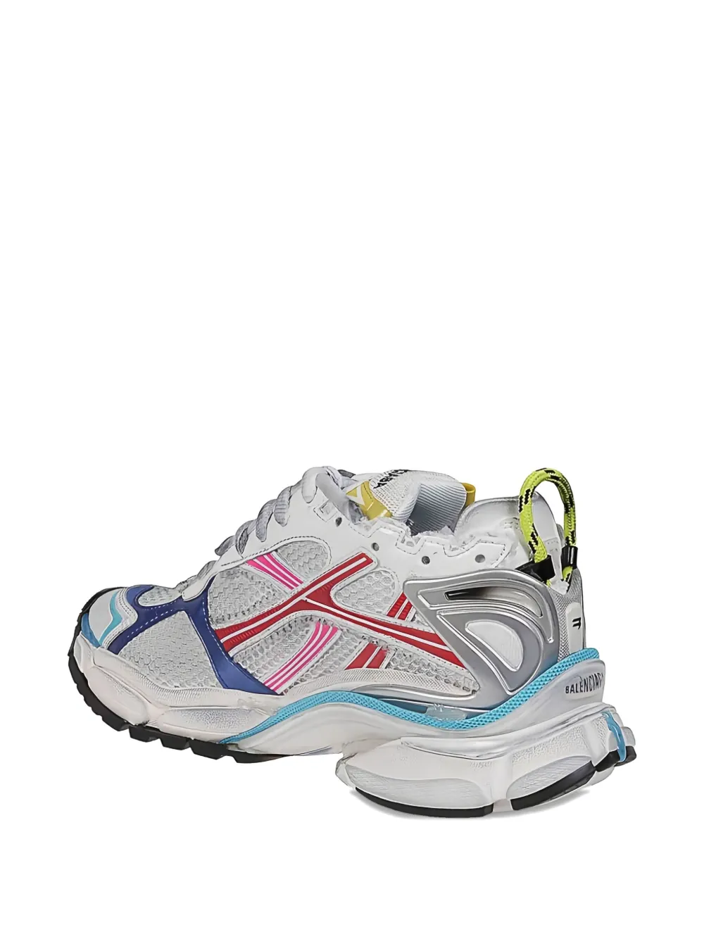 Balenciaga Mesh Panelled Runner Sneakers In White