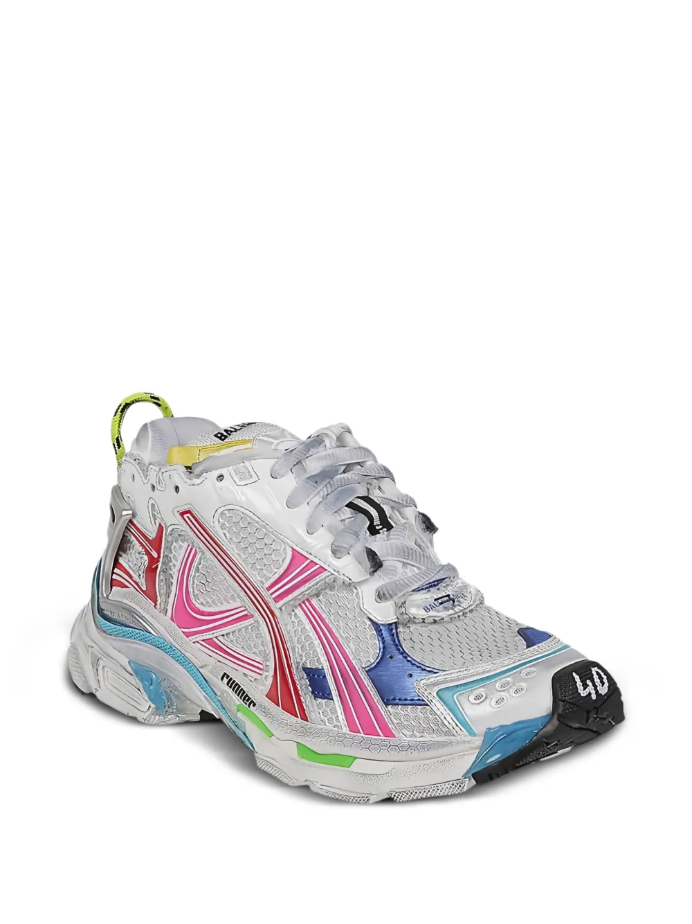 Balenciaga Sneakers met mesh vlakken Wit