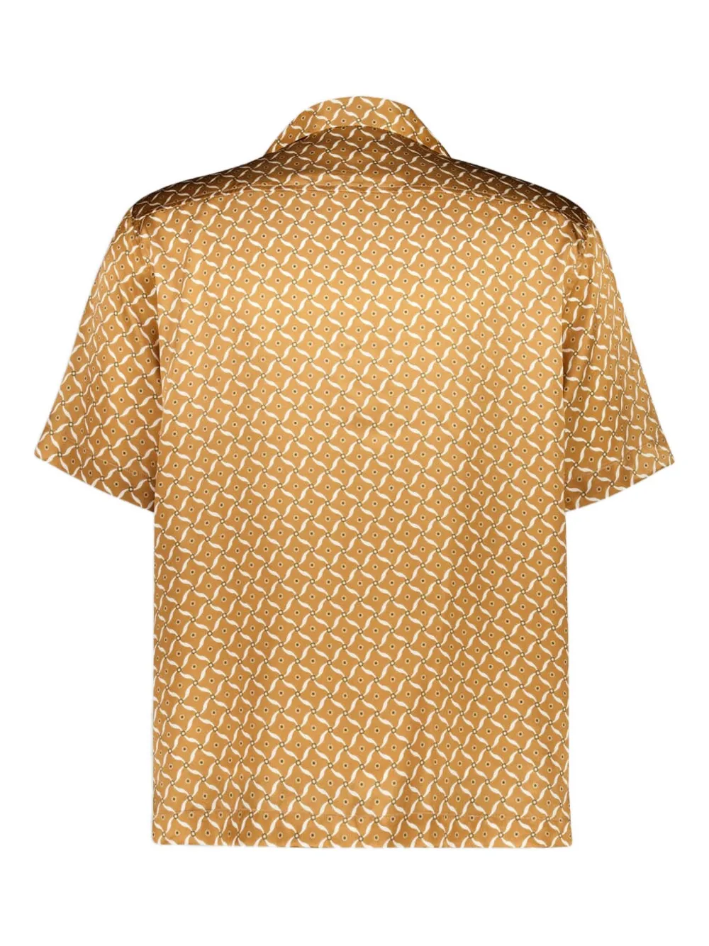 Frescobol Carioca ROBERTO lotus-print short-sleeve shirt - Bruin