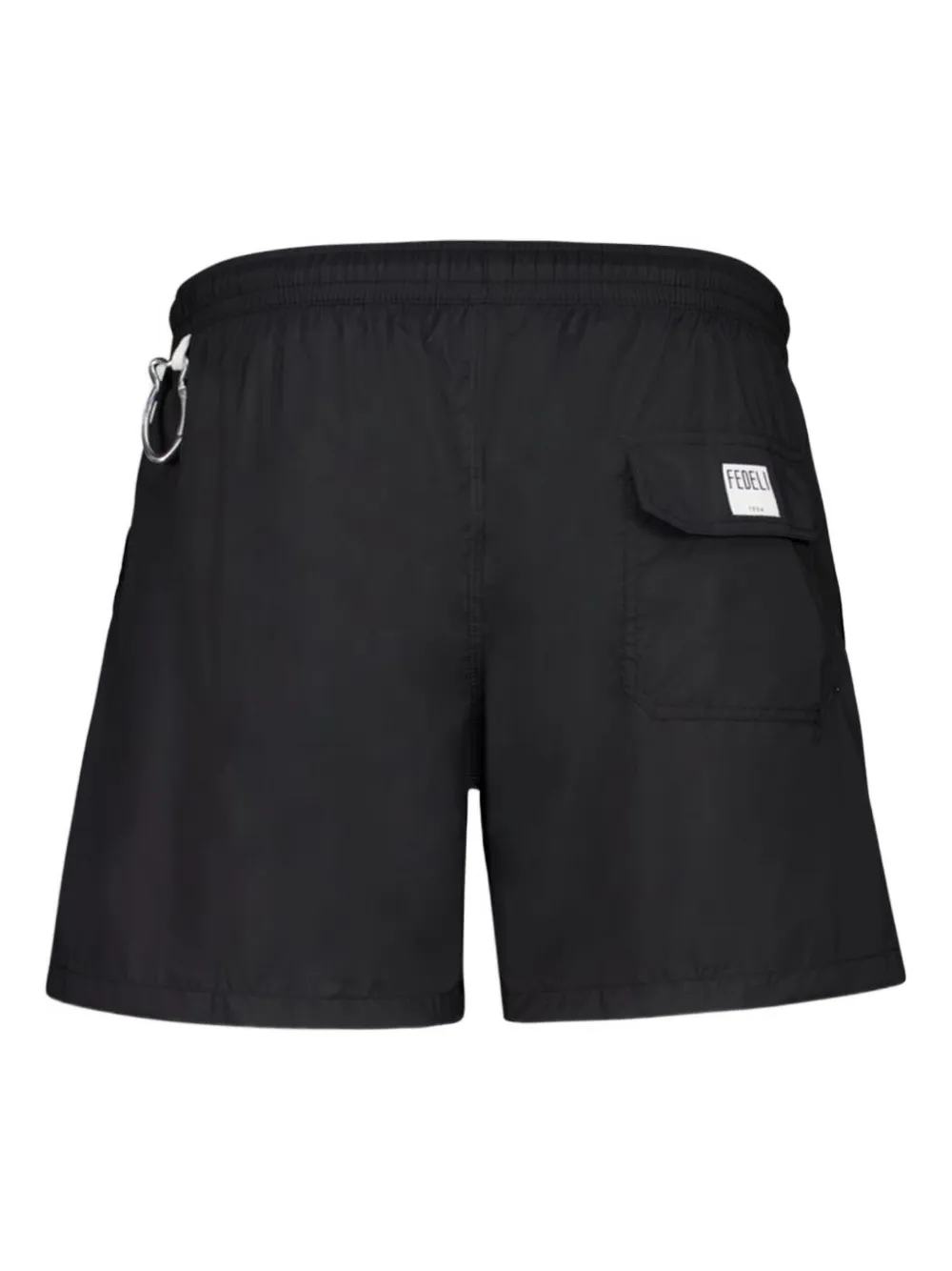 Fedeli Madeira Drawstring-waist Swim Shorts In Black