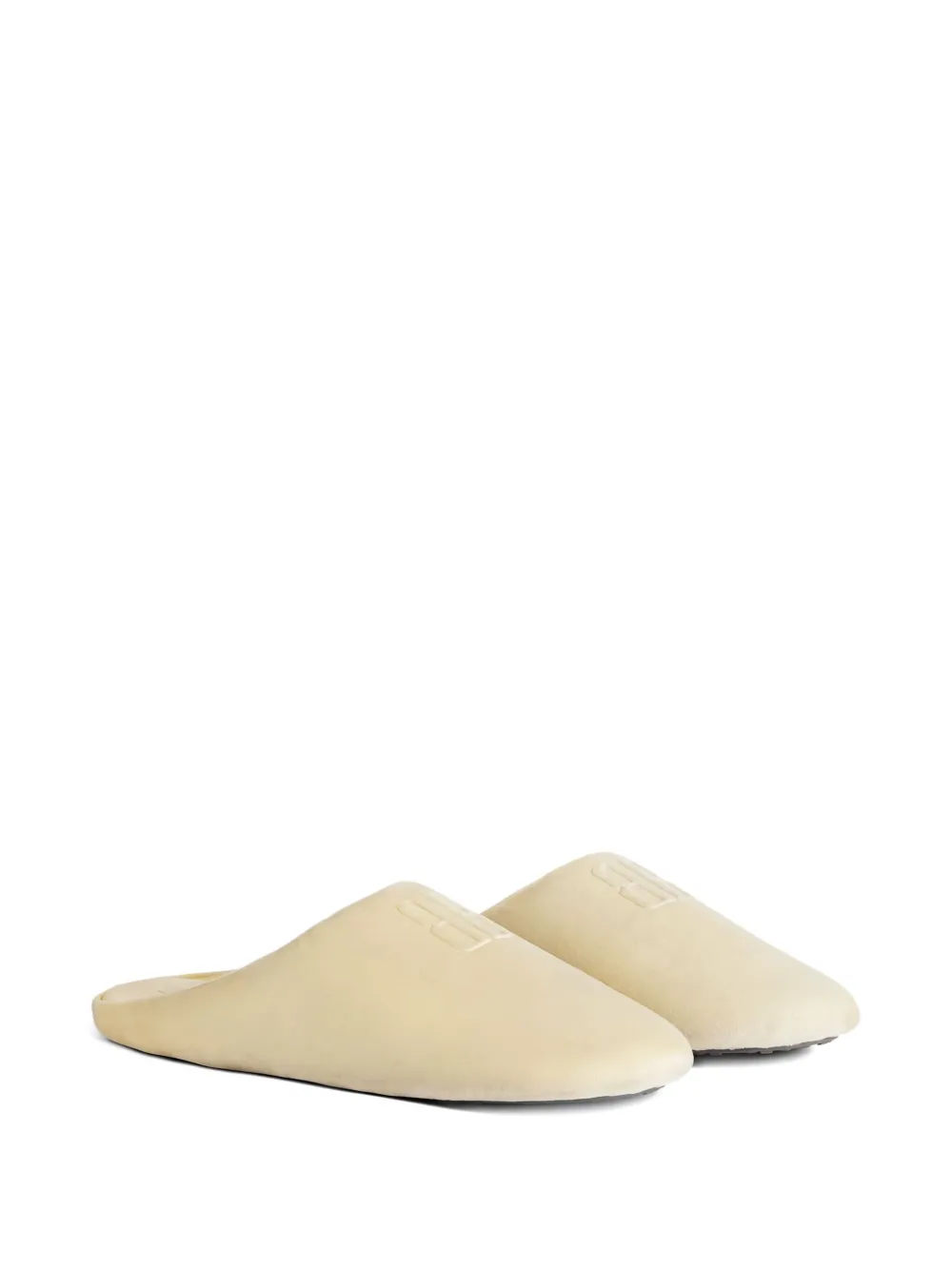 Balenciaga Château velvet mules Neutrals