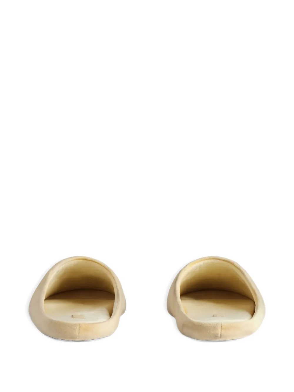 Balenciaga Château velvet mules Neutrals