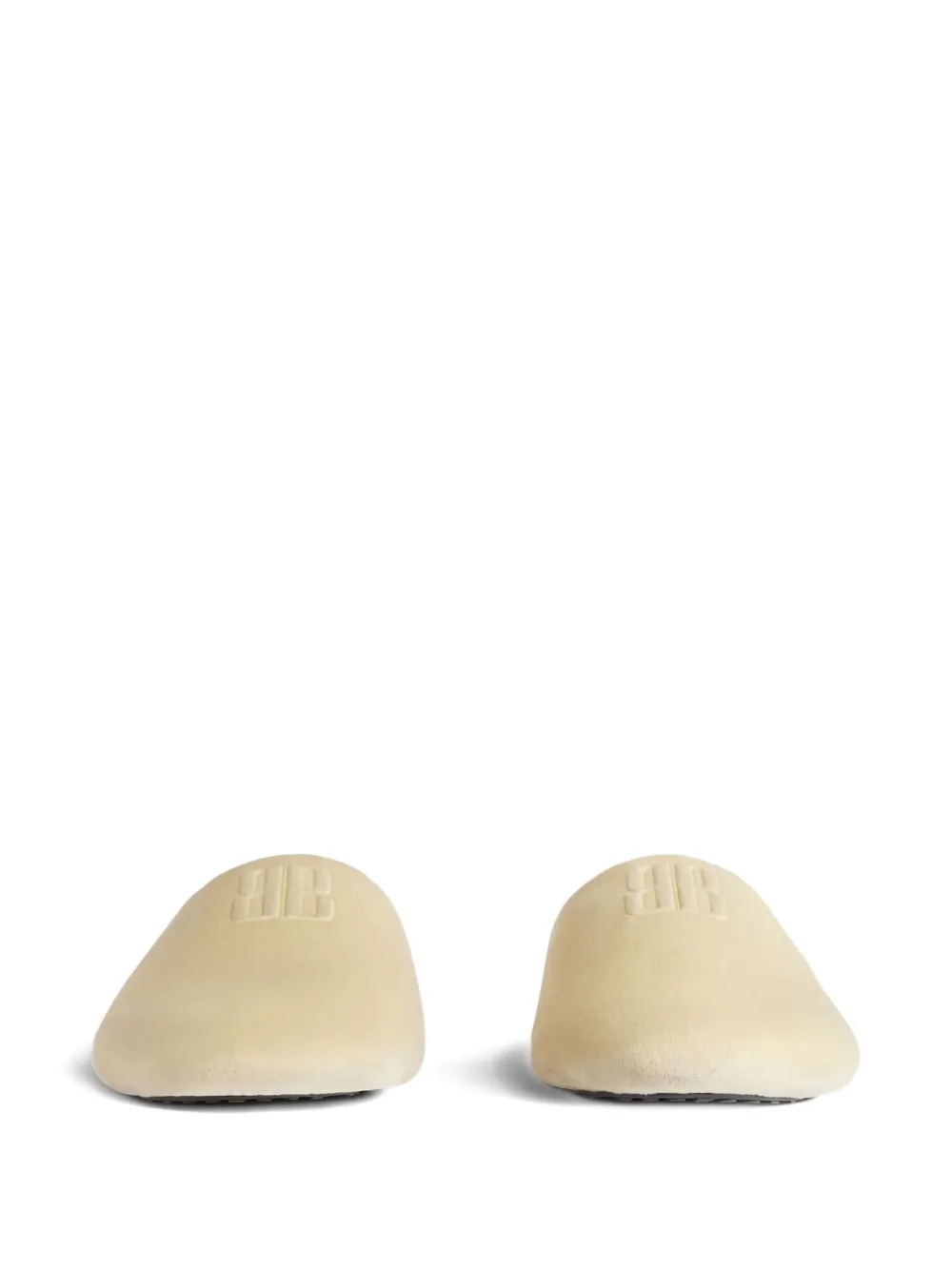 Balenciaga Château velvet mules Neutrals
