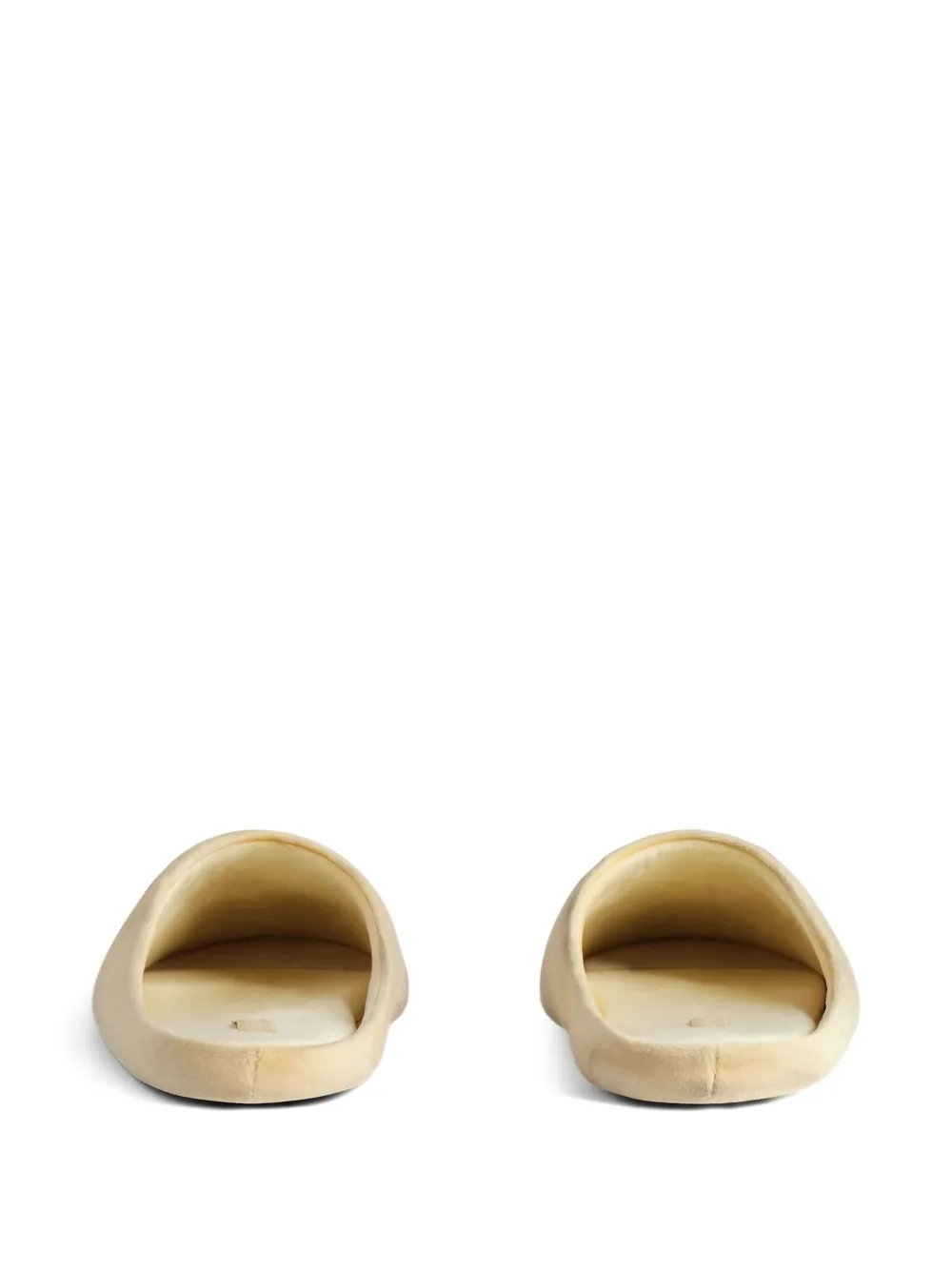 Balenciaga Château fluwelen muiltjes Beige